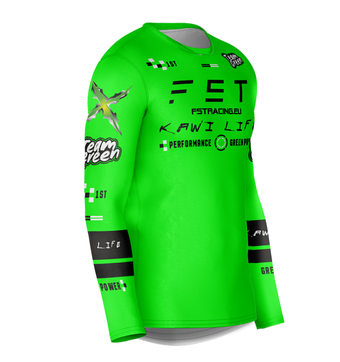 MX jersey slim fit KAWI green