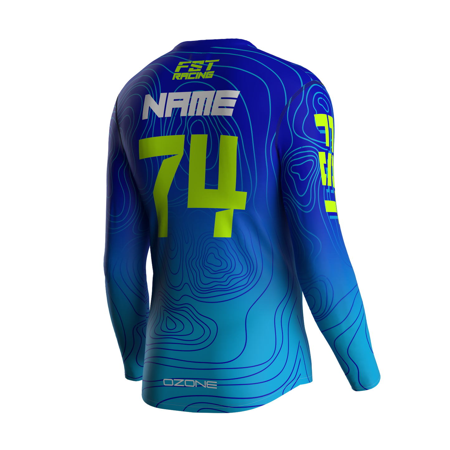 MX jersey slim fit Natureset blue