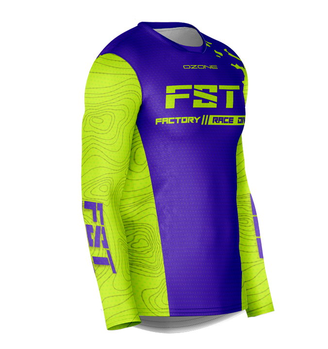 MX jersey slim fit Ozone purple fluo