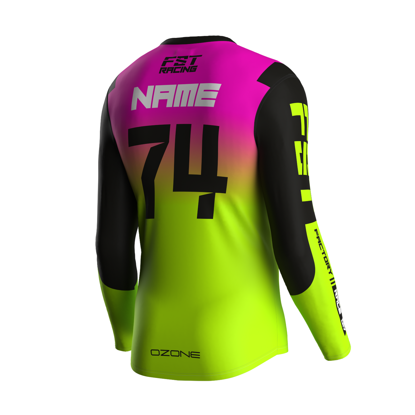 MX jersey slim fit Raceday fluo