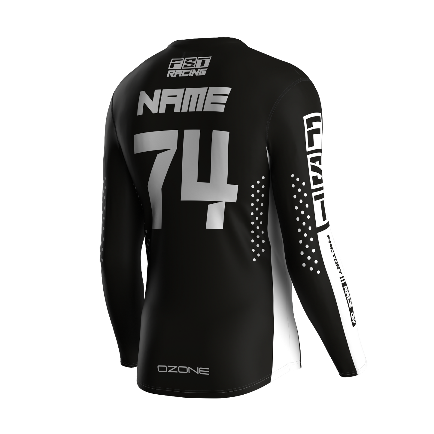 MX jersey slim fit FST Black