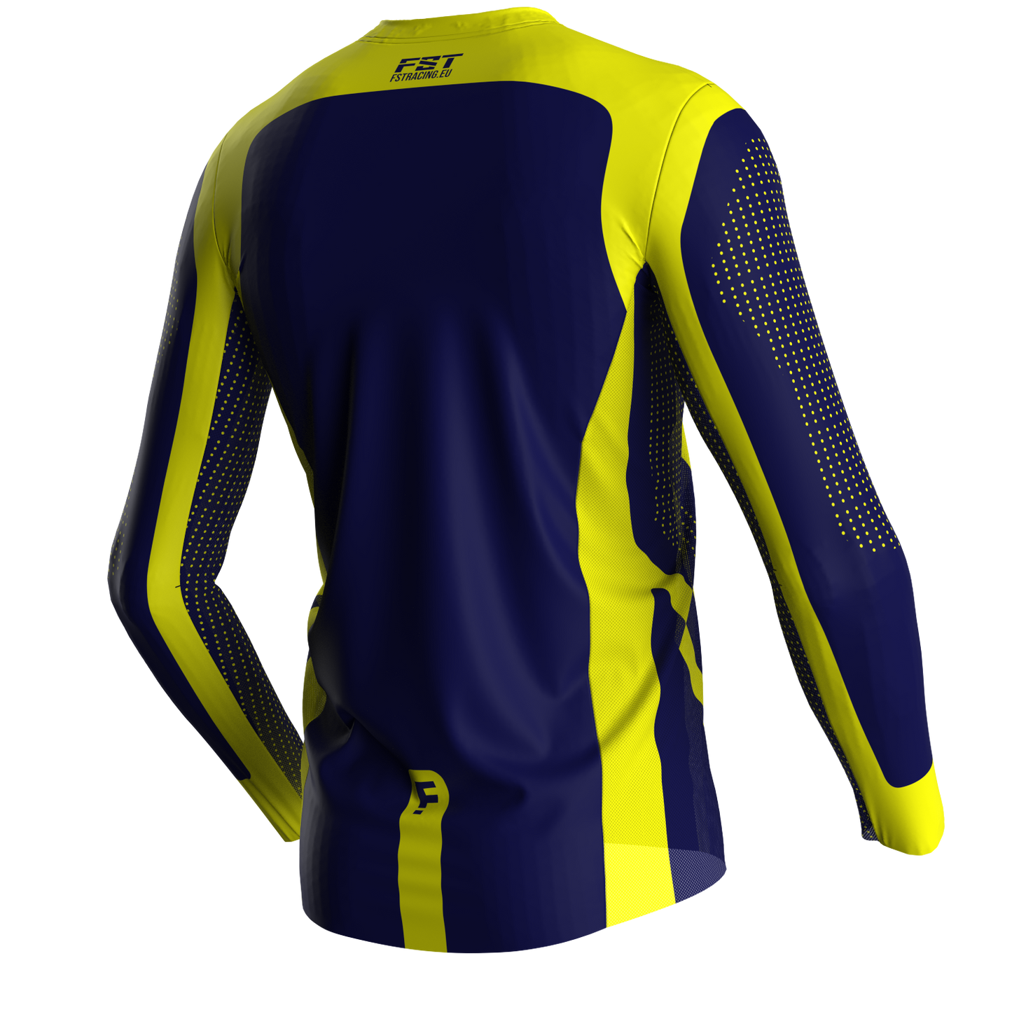 Motocross jersey PRO Blue/Yellow - with mesh in sides