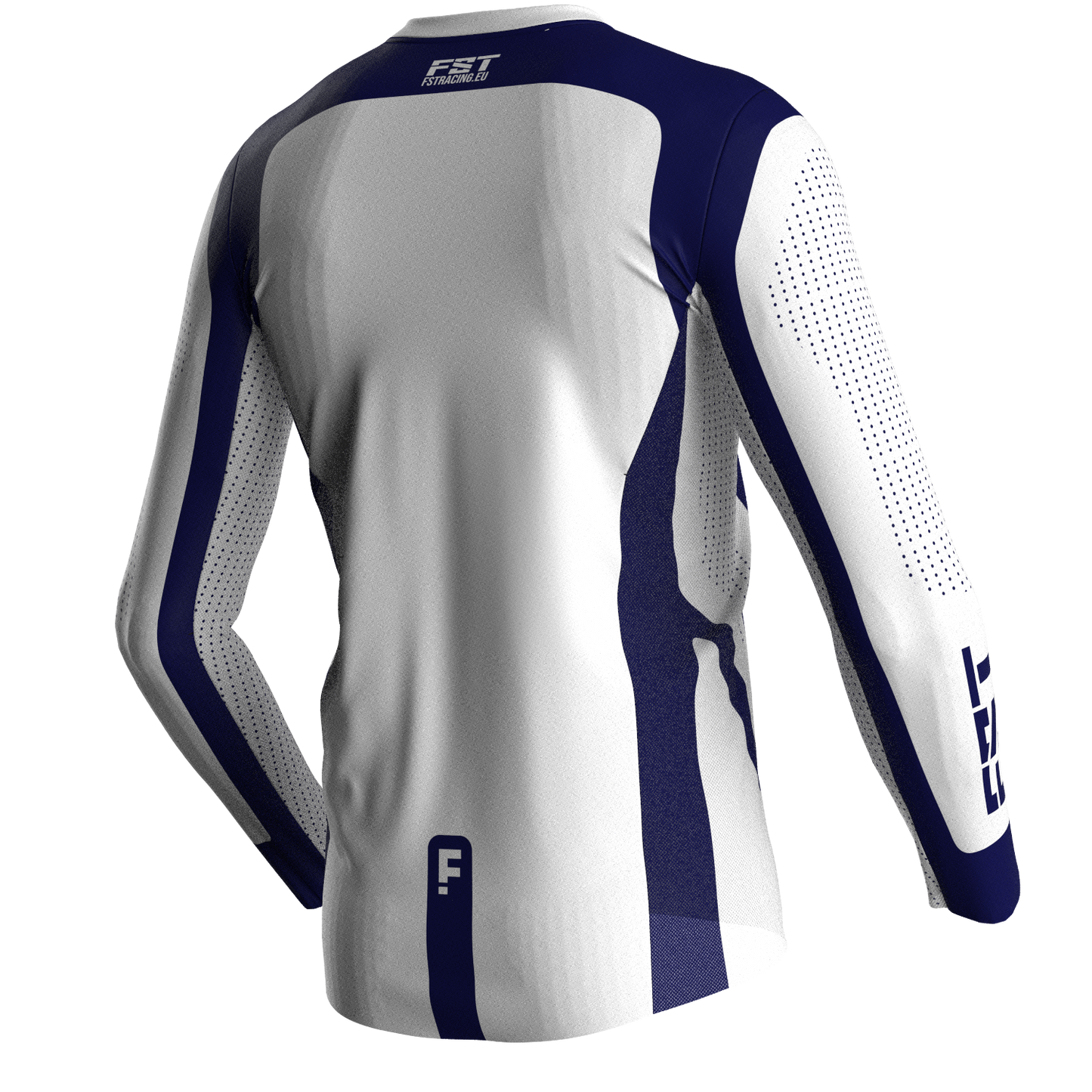 Motocross jersey PRO White - with mesh in sides