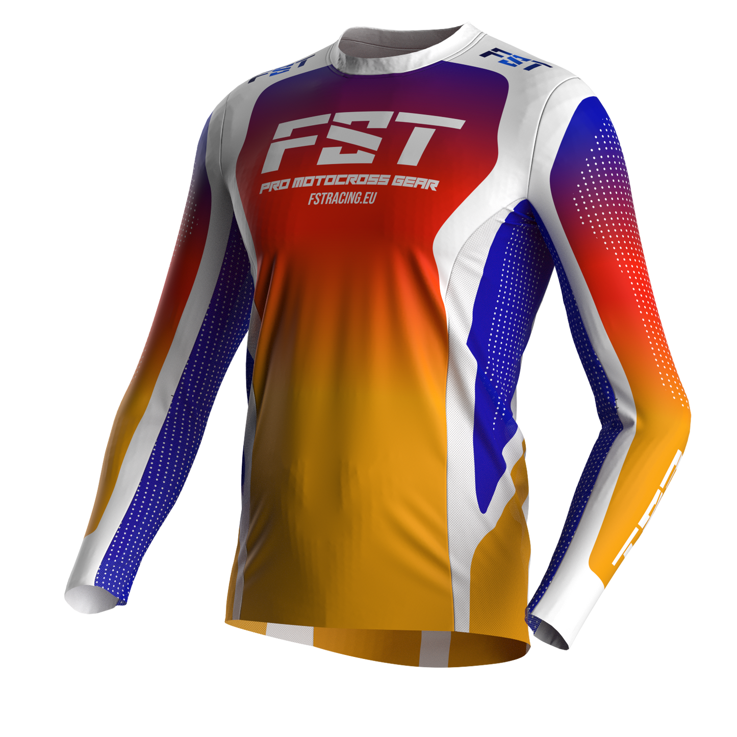 Motocross jersey PRO Sunset - with mesh in sides