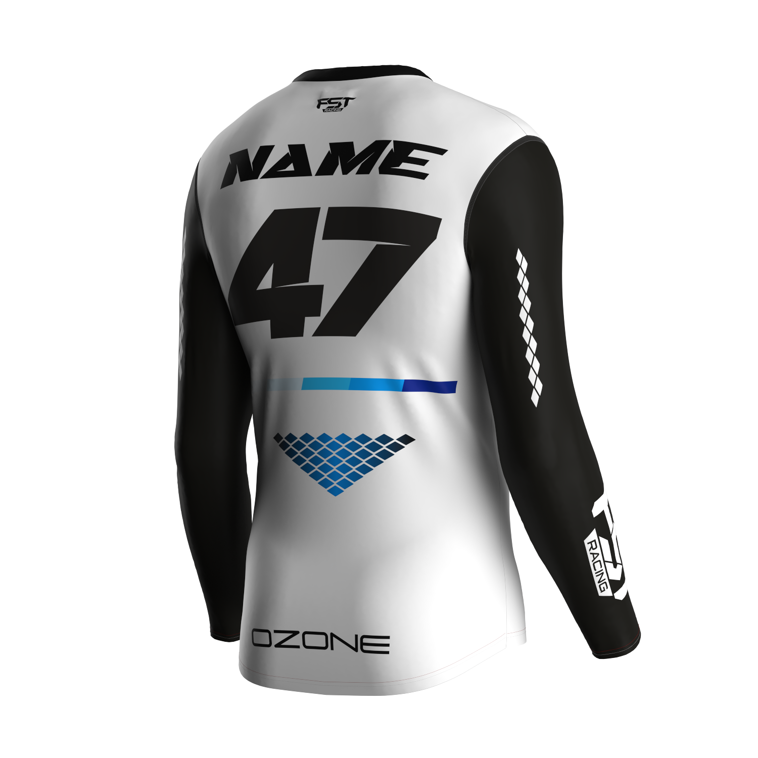 MX jersey slim fit OZONE white