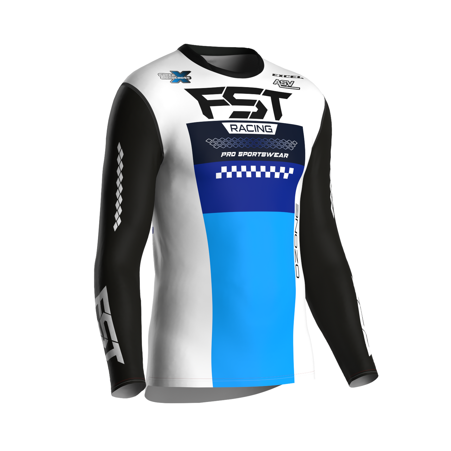 MX jersey slim fit OZONE white