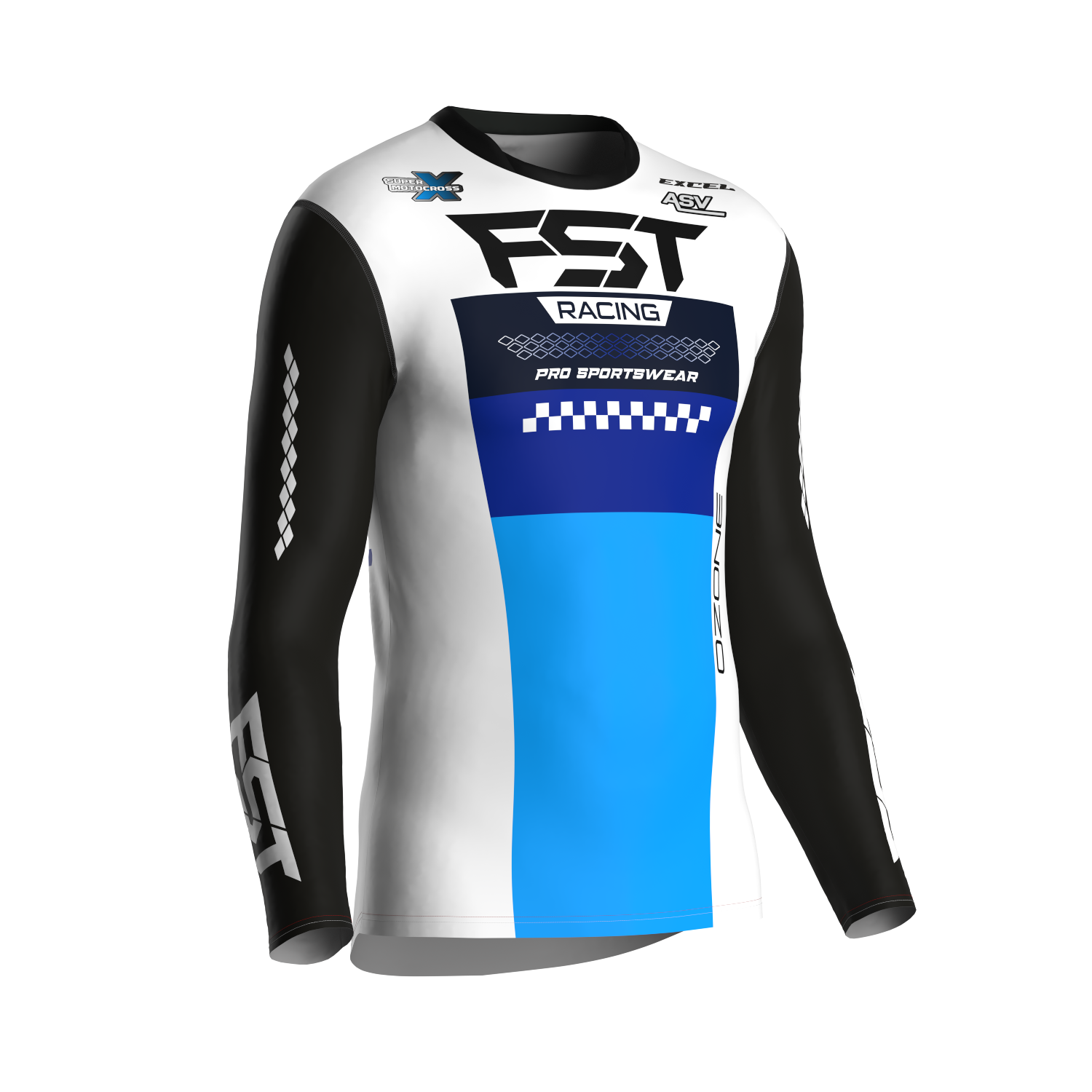 MX jersey slim fit OZONE white