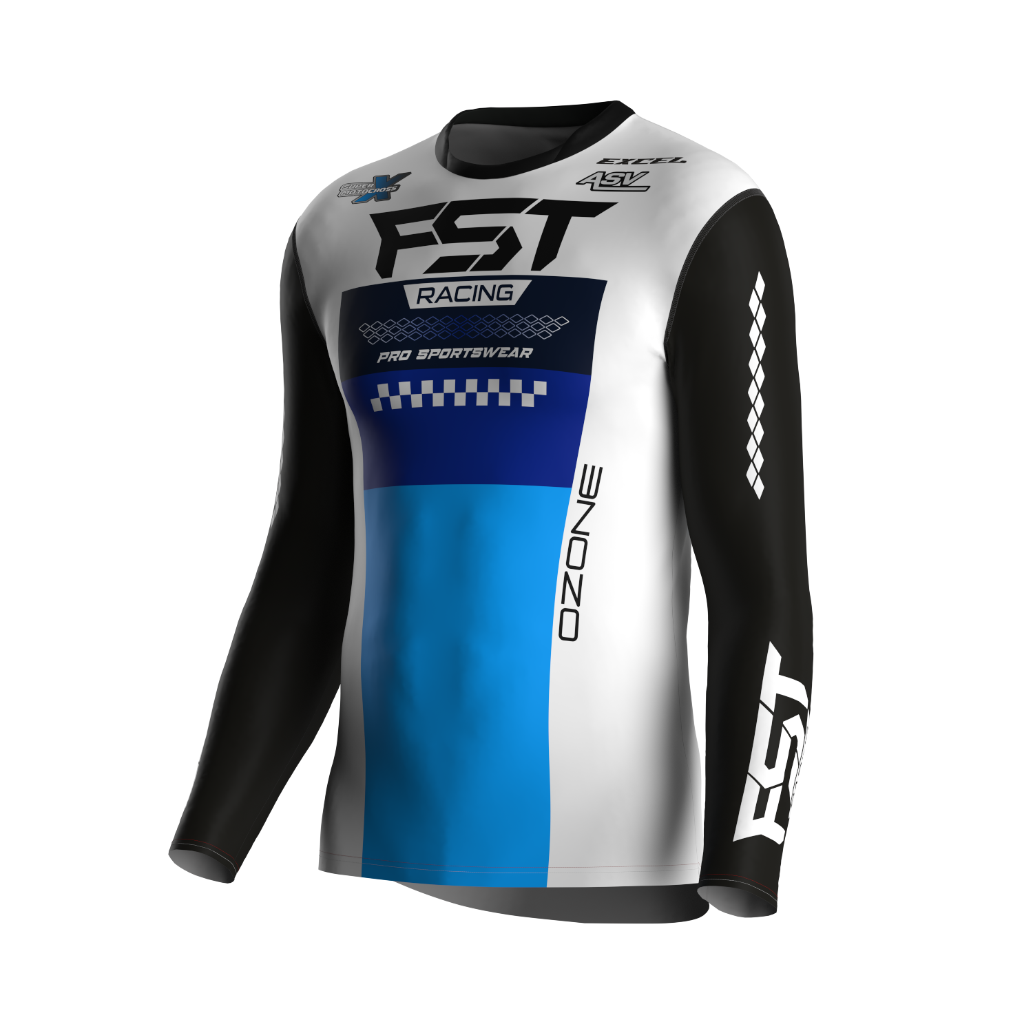 MX jersey slim fit OZONE white