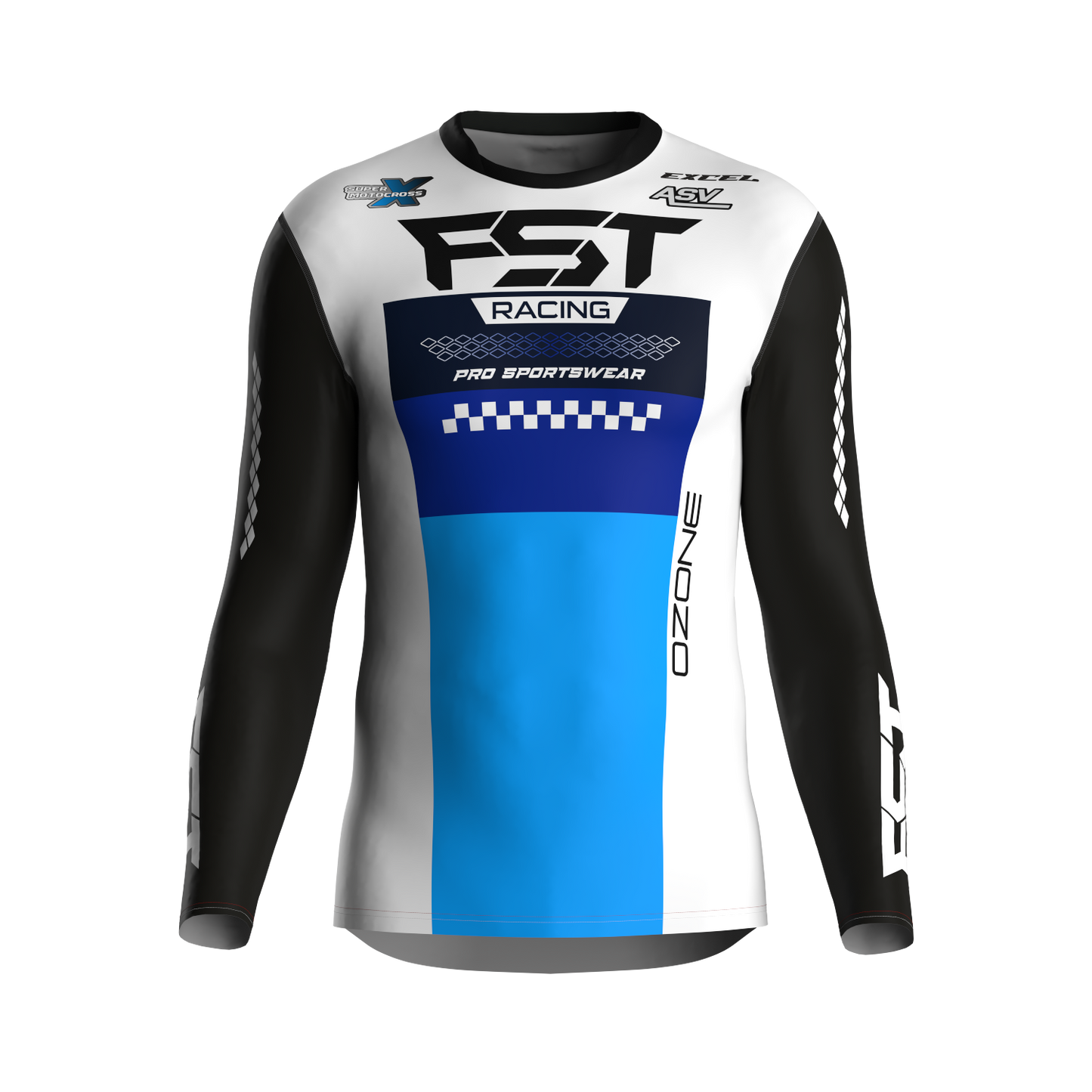 MX jersey slim fit OZONE white