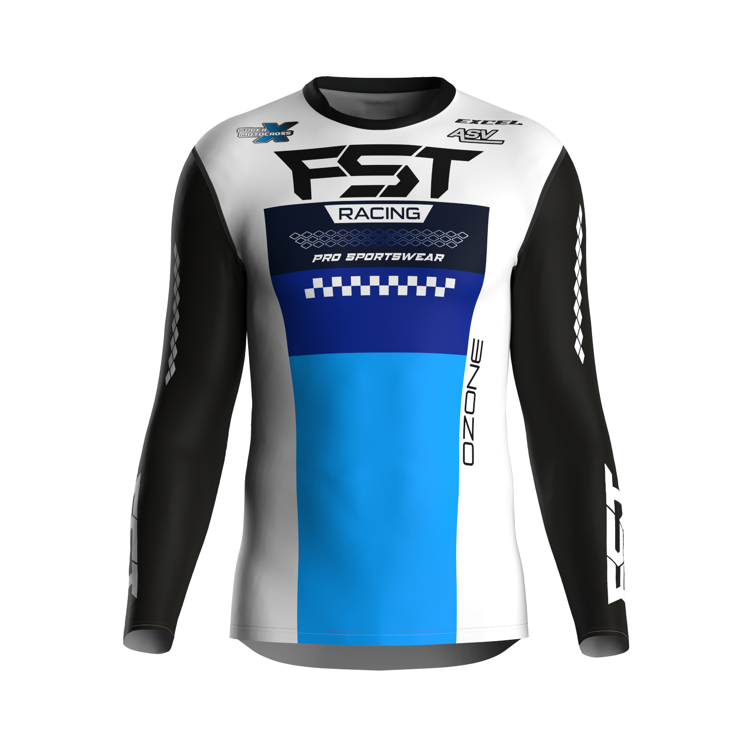 MX jersey slim fit OZONE white