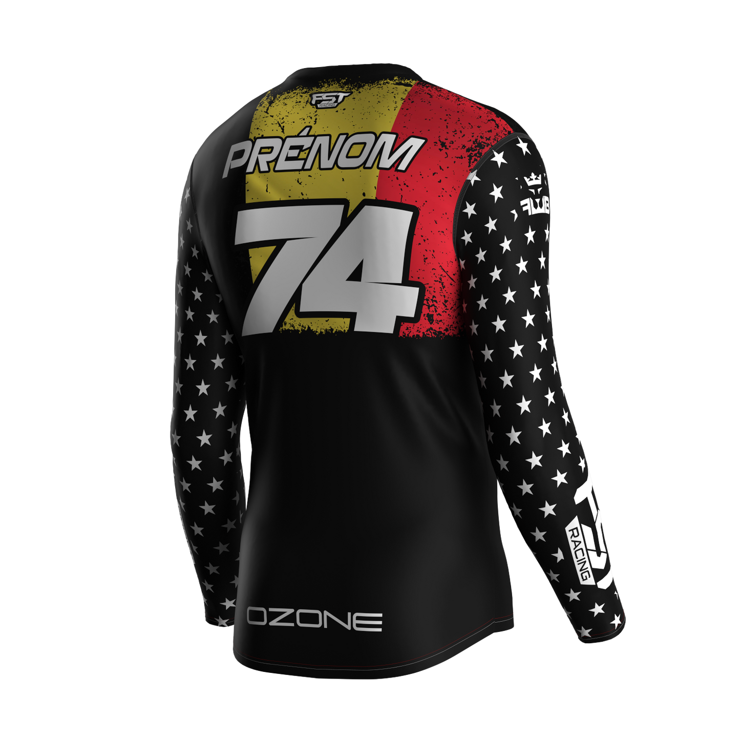 MX jersey slim fit BELGIUM white