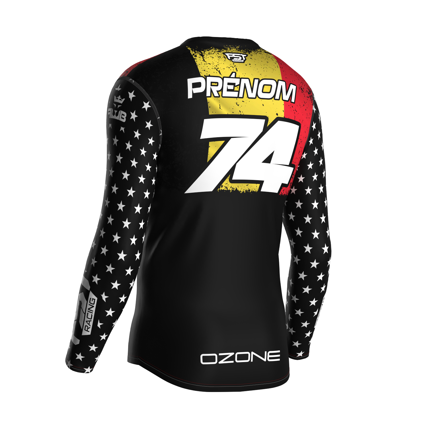 MX jersey slim fit BELGIUM white