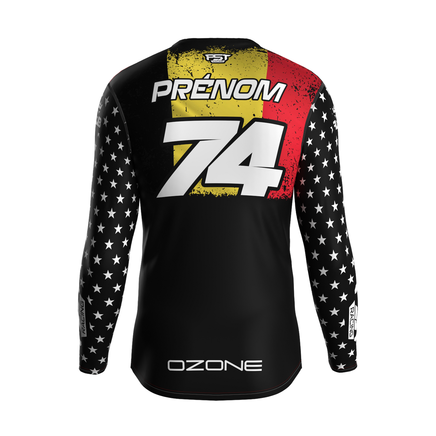 MX jersey slim fit BELGIUM white