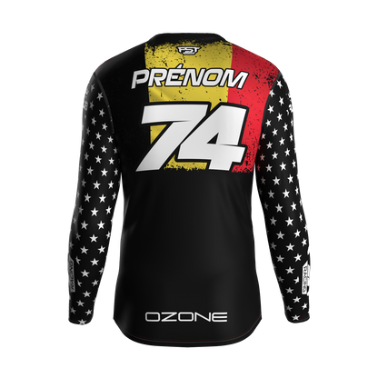 MX jersey slim fit BELGIUM white