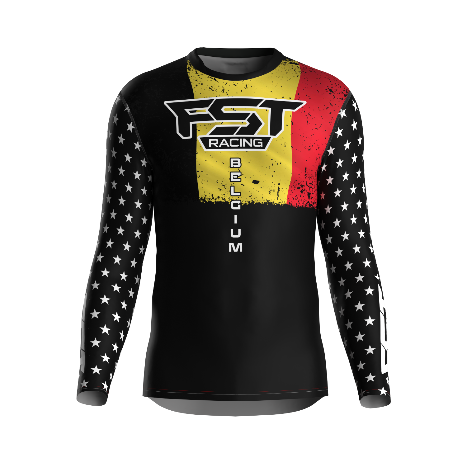 MX jersey slim fit BELGIUM white