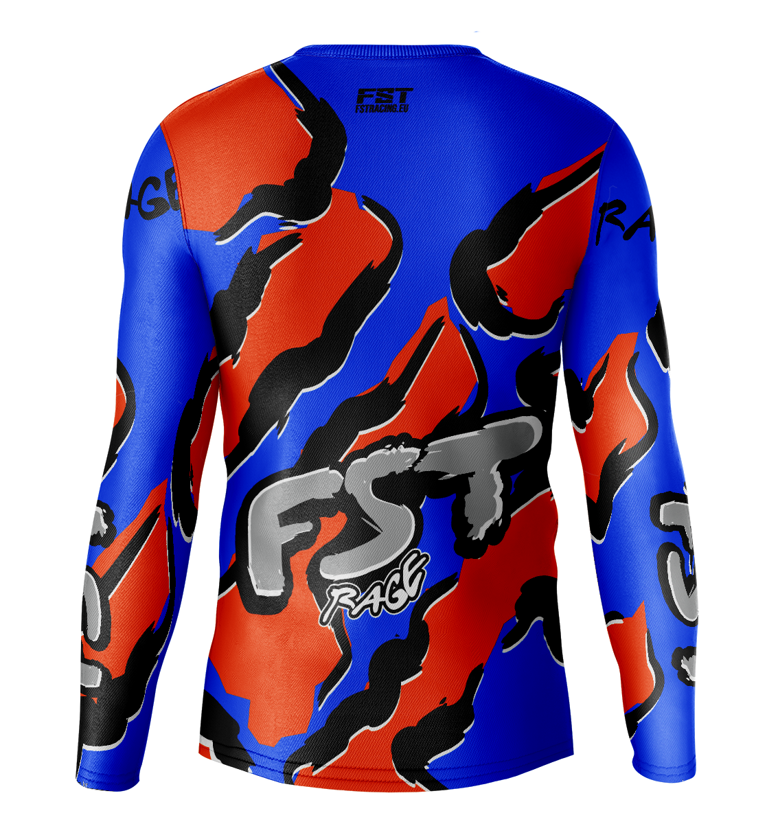 Rage Blue/Orange Motocross Jersey