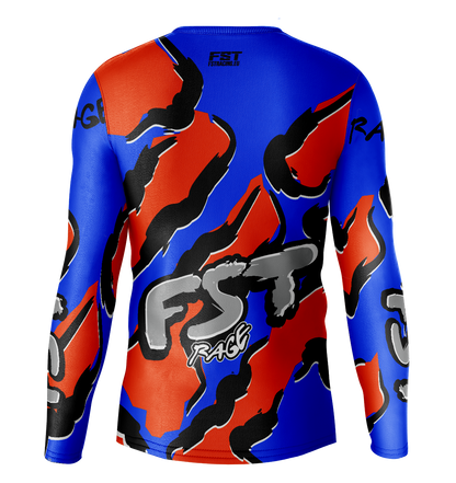 Rage Blue/Orange Motocross Jersey