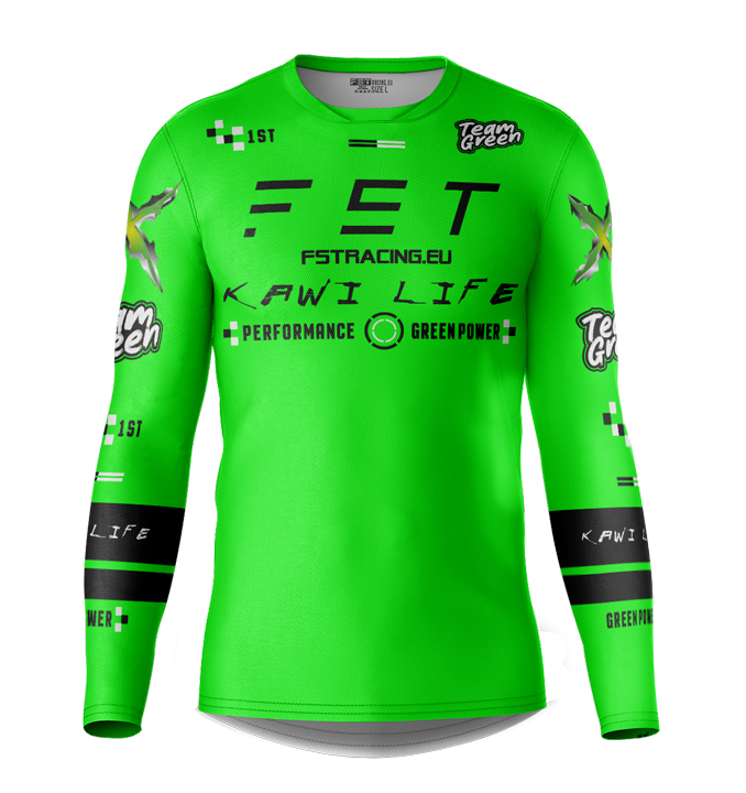 MX jersey slim fit KAWI green