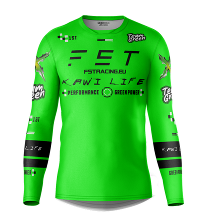 MX jersey slim fit KAWI green