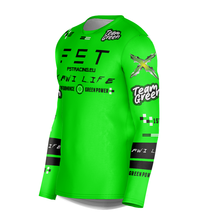 MX jersey slim fit KAWI green