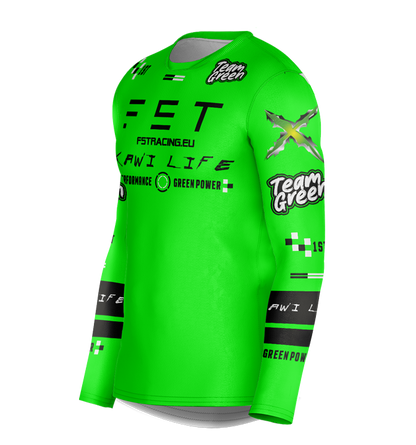 MX jersey slim fit KAWI green