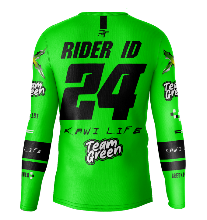 MX jersey slim fit KAWI green