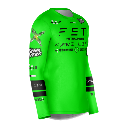 MX jersey slim fit KAWI green