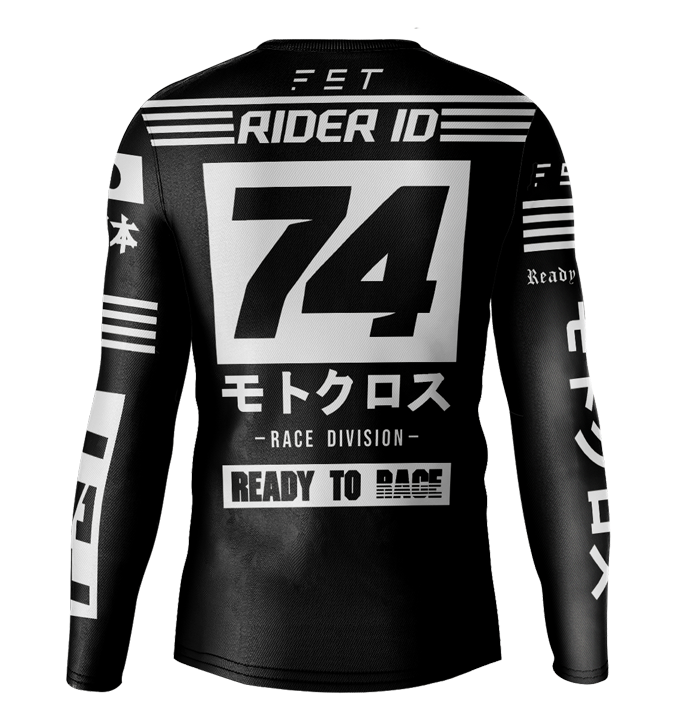 MX jersey slim fit JPNUSA black