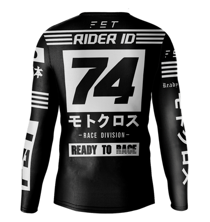 MX jersey slim fit JPNUSA black