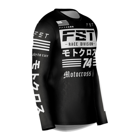 MX jersey slim fit JPNUSA black