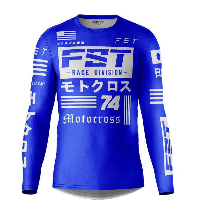 MX jersey slim fit JPNUSA blue