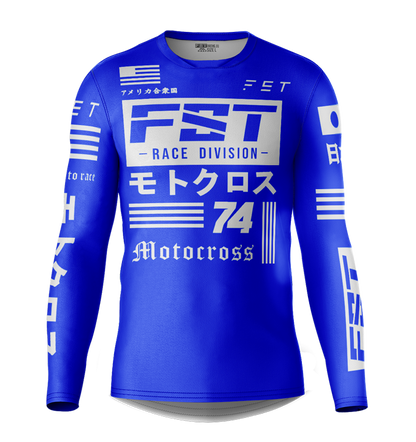 MX jersey slim fit JPNUSA blue