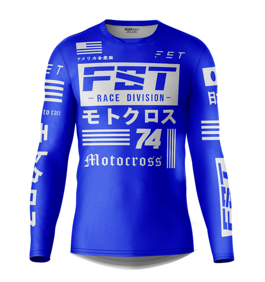 MX jersey slim fit JPNUSA blue