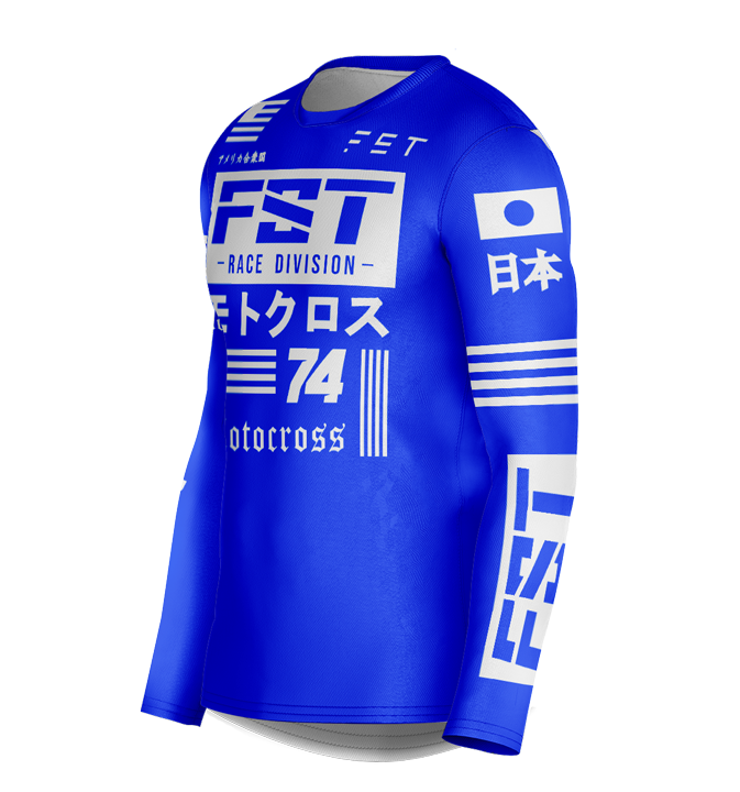 MX jersey slim fit JPNUSA blue