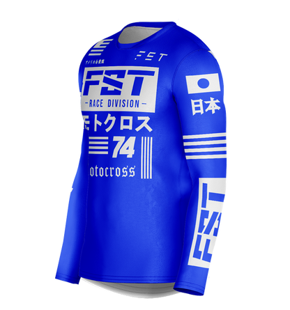 MX jersey slim fit JPNUSA blue
