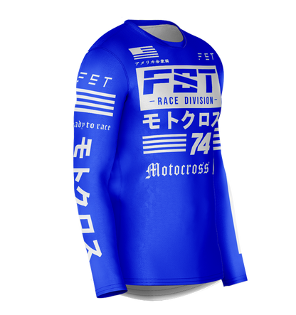 MX jersey slim fit JPNUSA blue