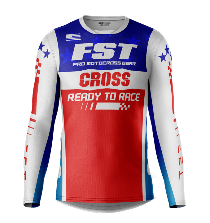 MX jersey slim fit RACER AMERICAN