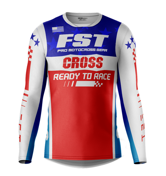 MX jersey slim fit RACER AMERICAN
