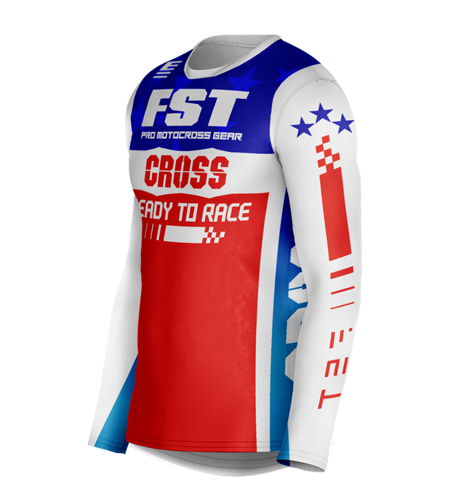 MX jersey slim fit RACER AMERICAN