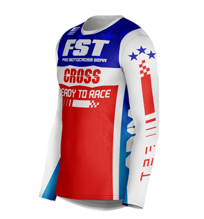 MX jersey slim fit RACER AMERICAN