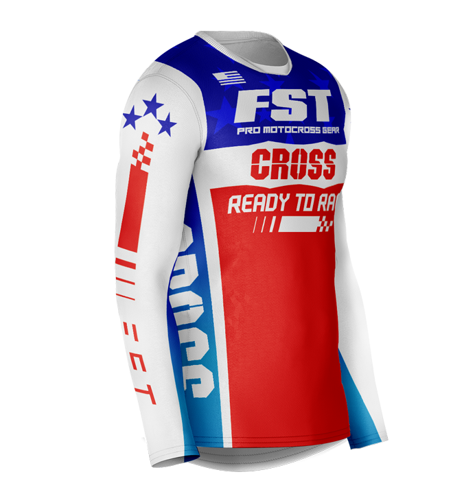 MX jersey slim fit RACER AMERICAN