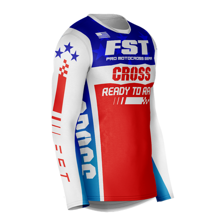 MX jersey slim fit RACER AMERICAN