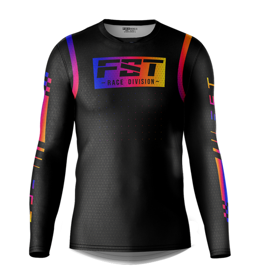 MX jersey slim fit RACER black hameleon