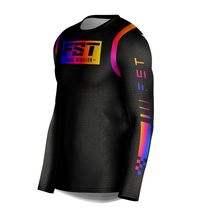 MX jersey slim fit RACER black hameleon