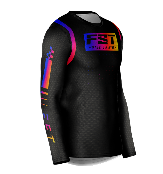 MX jersey slim fit RACER black hameleon