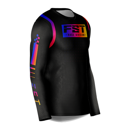 MX jersey slim fit RACER black hameleon