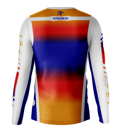 MX jersey slim fit RACER orange blue cross