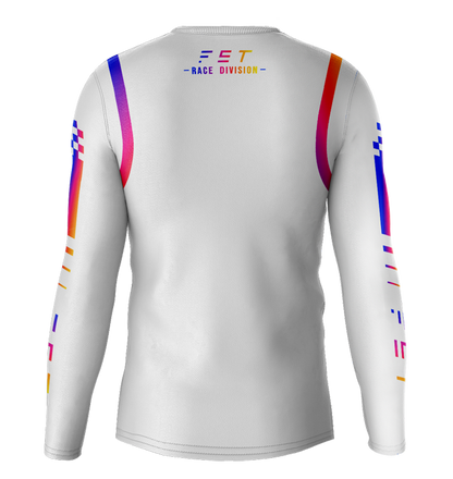 MX jersey slim fit RACER white hameleon