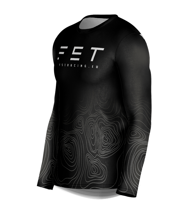 MX jersey slim fit overland black