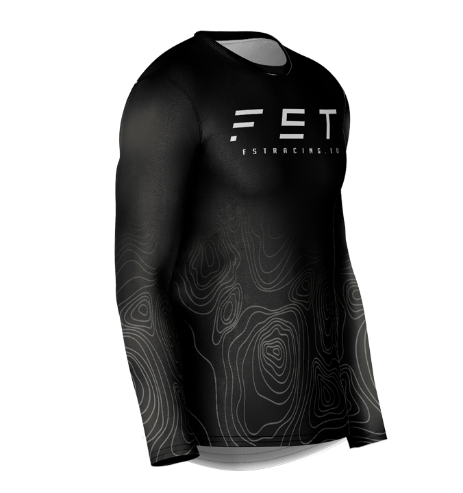 MX jersey slim fit overland black